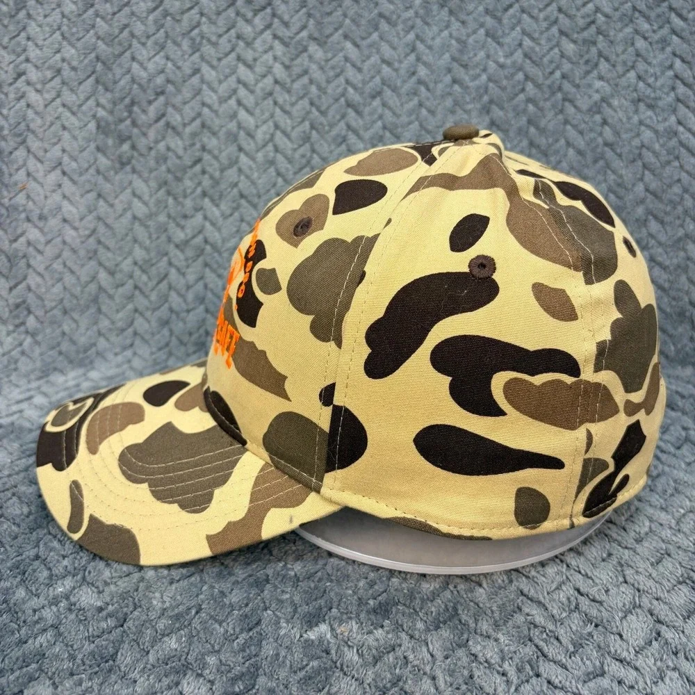Outdoor Cap Whole Hog Cafe BBQ Duck Camo Snapback Hat GC-100 Brown Orange